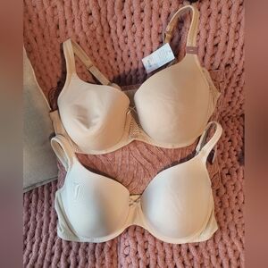 Women's Tan Underwire Bra Bundle